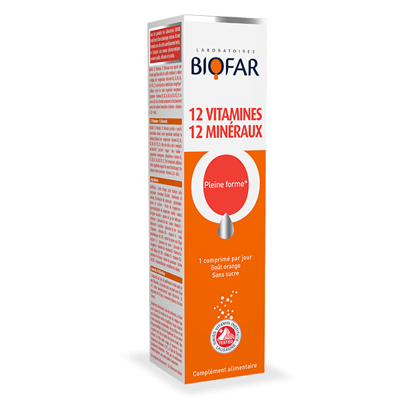 BIOFAR CO MULTIVITAMINES ORANGE B20 COMP EFFER